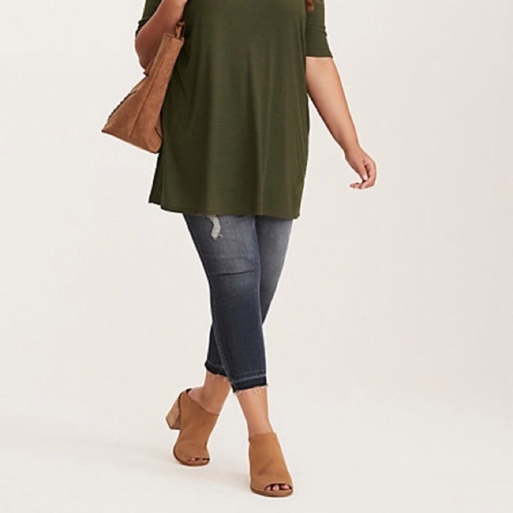 torrid Shoes - Torrid size 8.5 W cognac suede mules